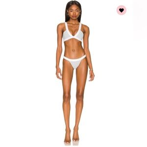 Shore Top in Baby Blue & White by Tularosa